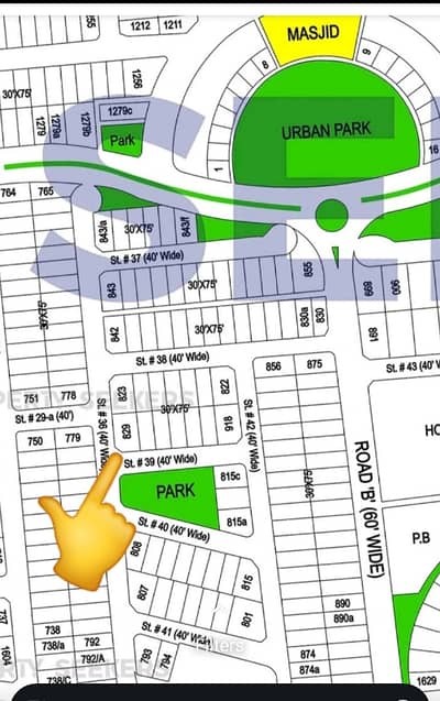 15 Marla Corner Plot Bahria Phase 7