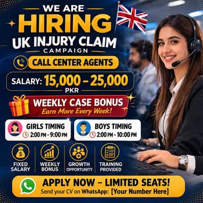 Experienced or freshed Males and females apply call centre job