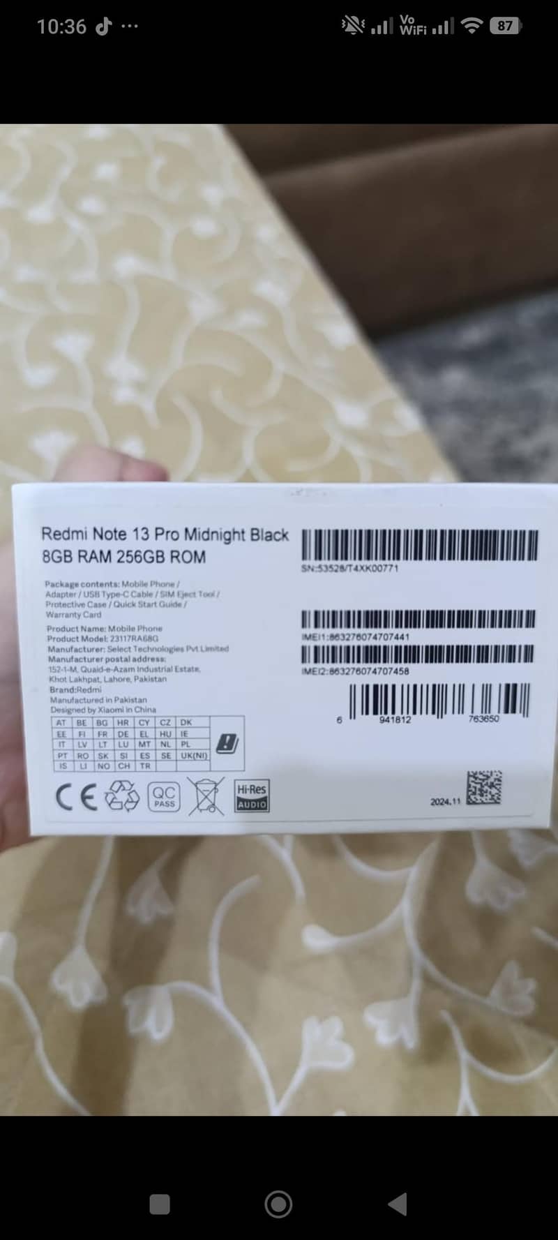 Redmi note 13 pro 6