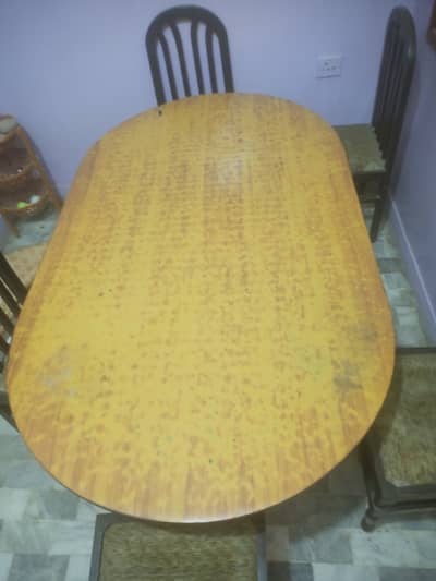 Dinning Table with 6 chairs for sale