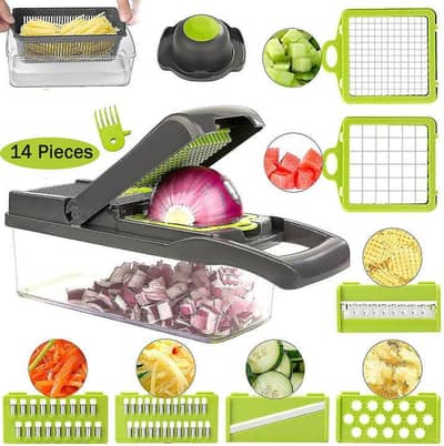 Veggie Slicer (New) Just Box open 14-Pcs.