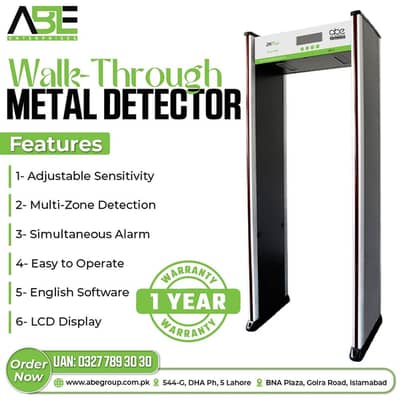 Walk Through Metal Detector Security Gate