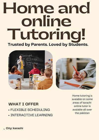 Home and online tutor