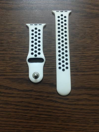 44mm white black dot strap for watches