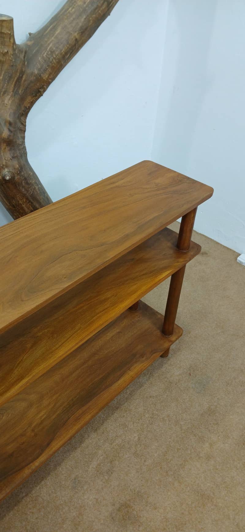 Solid keekar wood console table 1