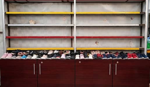 Heavy Duty Iron Display Rack & wood cabinet