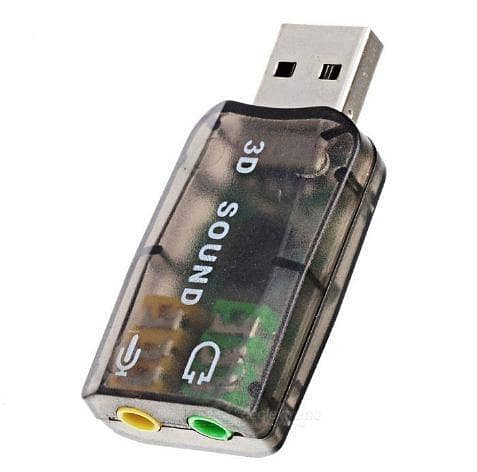 USB to 3.5mm Audio Sound Card Adapter External USB Sound Card Male to Female Audio Mic Converter for PC Laptop