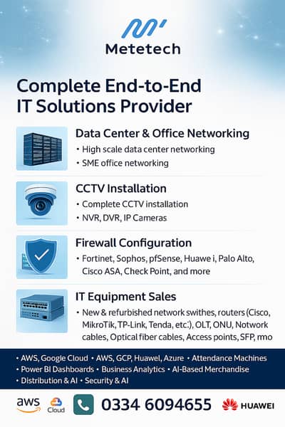 IT Support Services, Networking, CCTV Installation, IT Solutions
