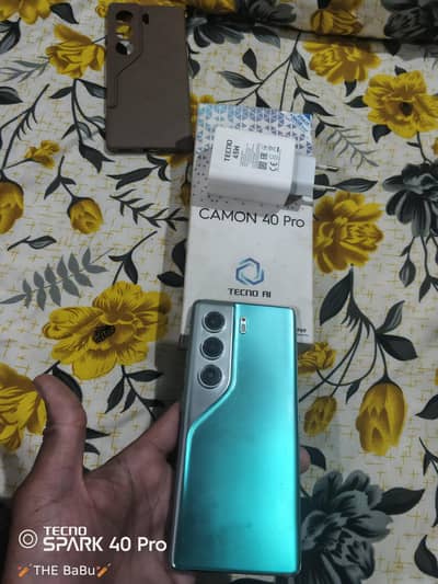 camon 40 pro full box in warranty