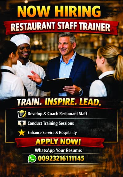 RESTAURANT STAFF TRAINER