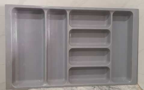 Kitchen drawer organizer sliding plastic