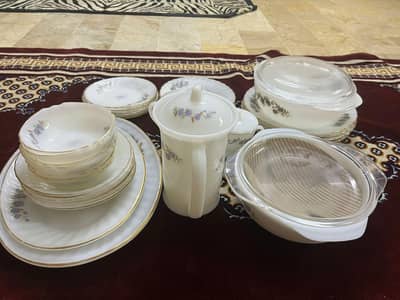 NEW UNTOUCH COMPLETE GAS DINNER SET