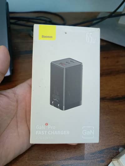Baseus 65W GaN5 Pro Fast Charger – USB-C PD for Mobile & Laptop