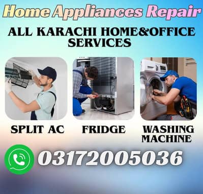 Repair Home Appliances / AC Service / Fridge Repair / Washing machine