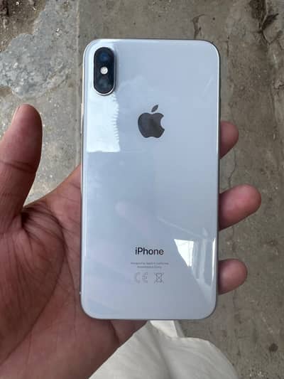 I phone x white color storage 256 10/10 condition battery health 100