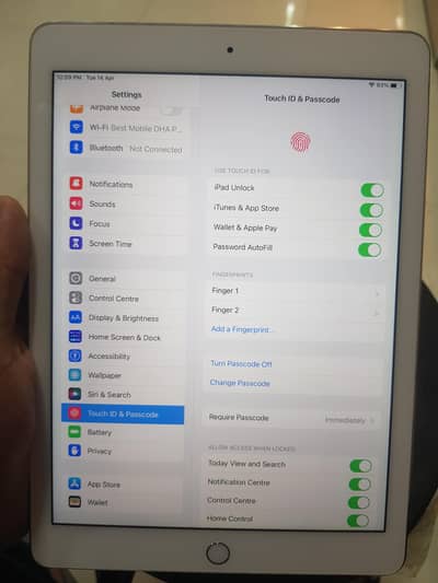 ipad air 2 total geniune finger ok (10by10)