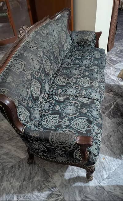 3+1+1 Sofa Set with very heavy and unbreakable structure and wood