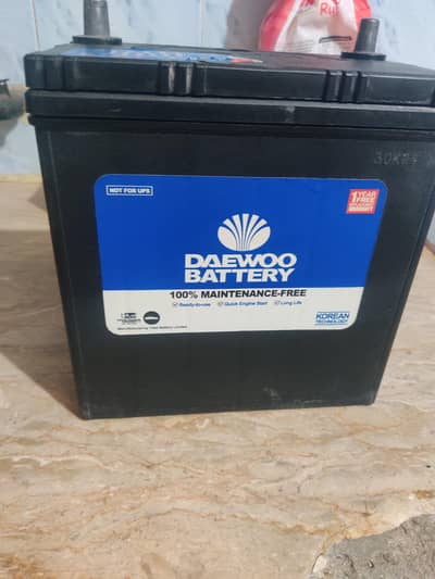 Daewoo battery for car motor and other used