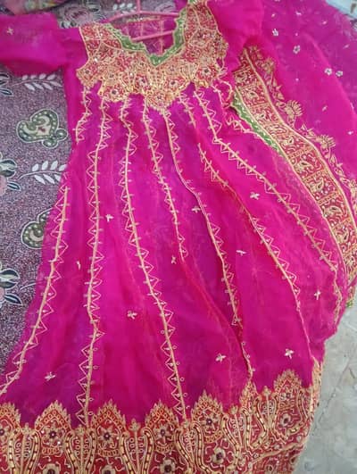 Luxury Pink Bridal Suit | Heavy Embroidery | Wedding Wear
