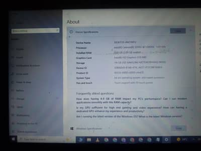 HP ProBook 11 G1 Touchscreen Laptop | 4GB RAM | 128GB SSD