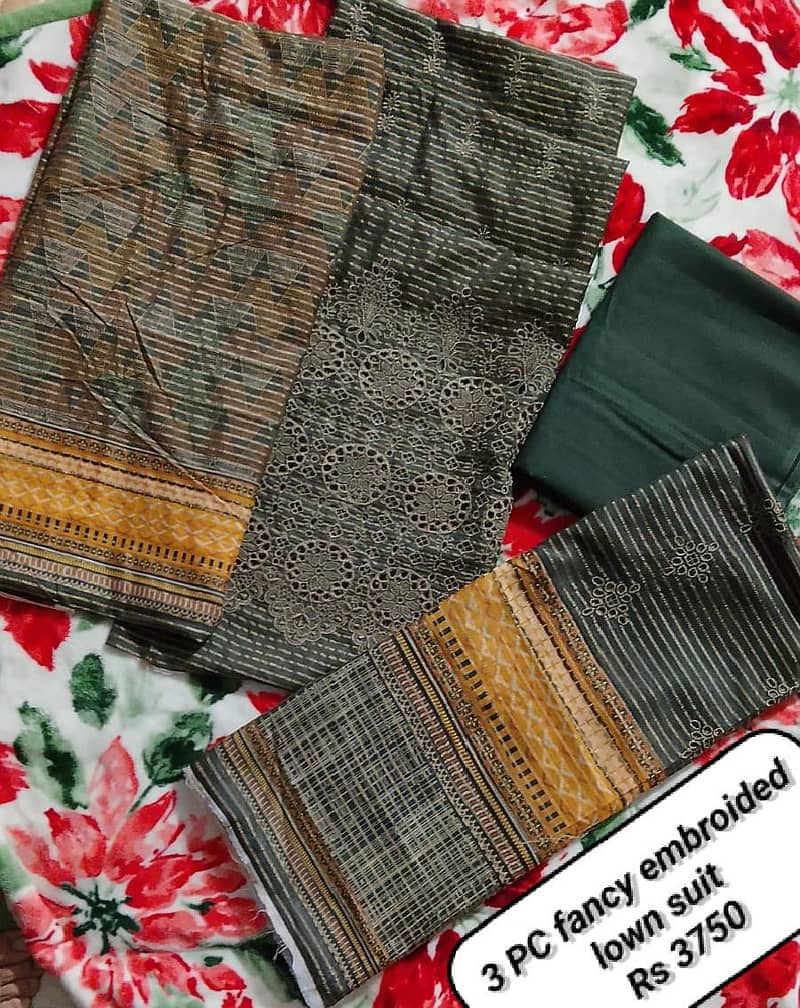 Summer Unstitched Lawn Suit 3PC – Premium Quality 6