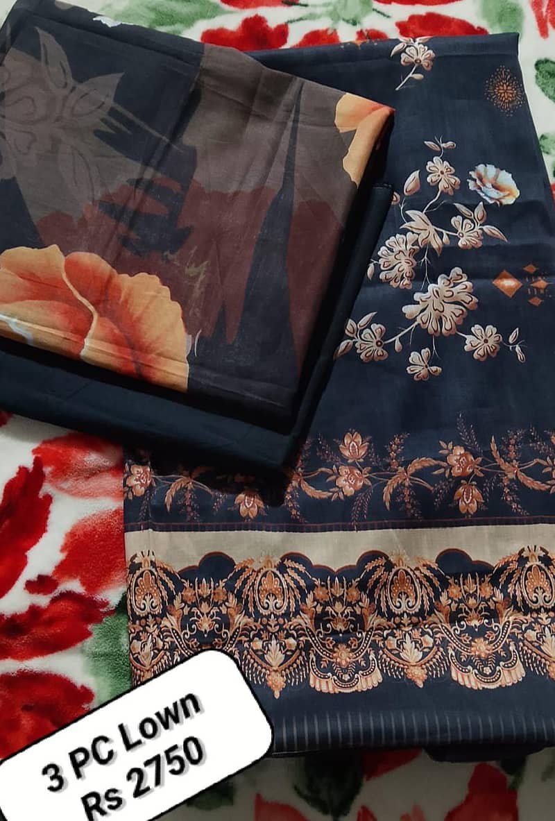Summer Unstitched Lawn Suit 3PC – Premium Quality 7