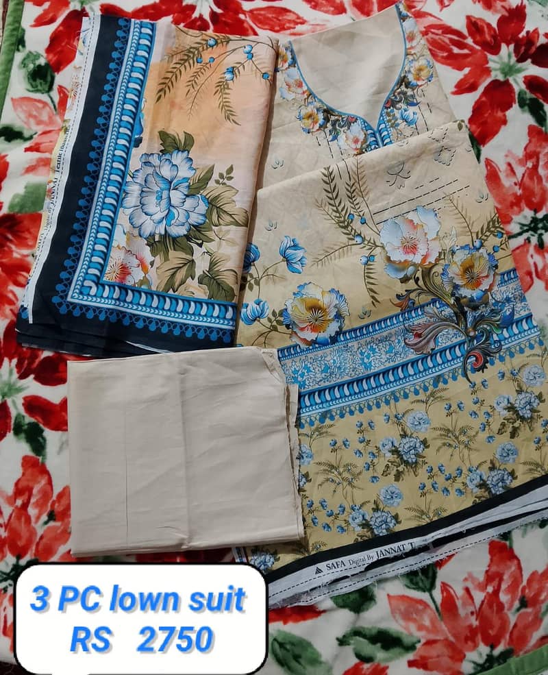 Summer Unstitched Lawn Suit 3PC – Premium Quality 11