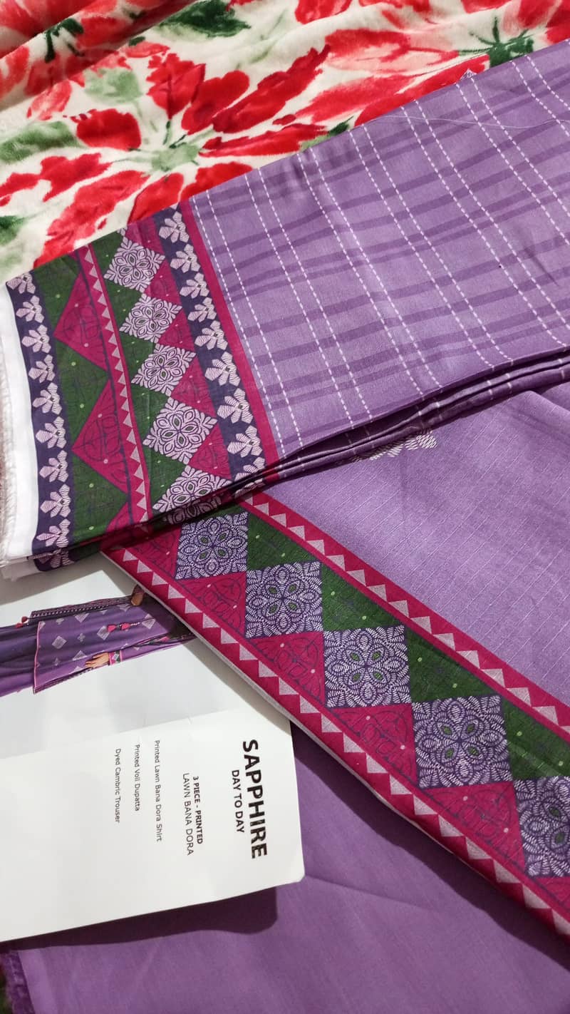 Summer Unstitched Lawn Suit 3PC – Premium Quality 16