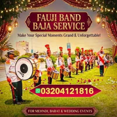 Band baja ,  Fauji Band , Events , Dhol services , Fauji Pipe Band