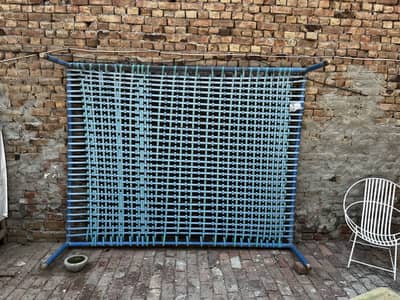 Double size iron charpai