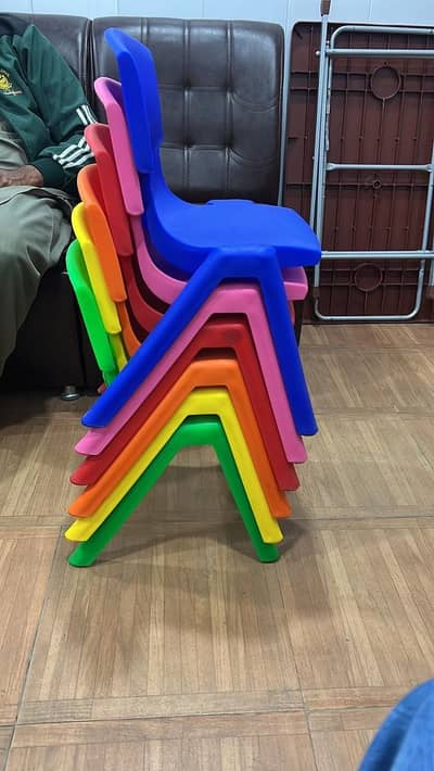 20 Premium Quality Ranibow Coloured Chairs For Kids For Home/ School
