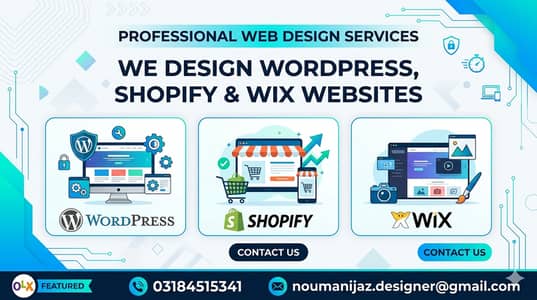 We are Design Wordpress, Shopify & Wix Websites