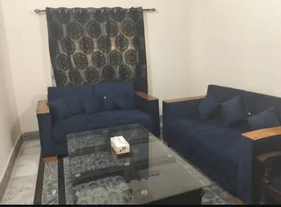sofa set with 6 question with mini dining table with 6 stool