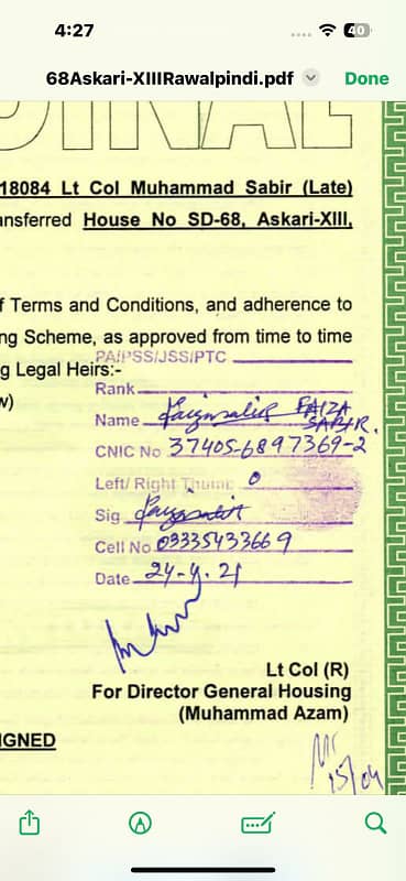 3 Beds apartment for Rent in DHA Phase 5 islamabad