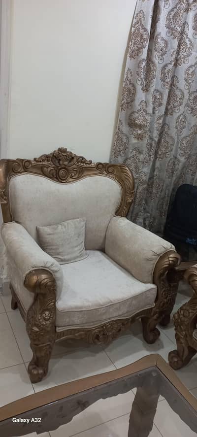 chinioti design pure wooden sofa set