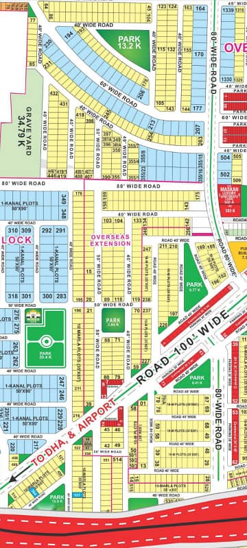 10 Marla On Ground Possession Plot Available For Sale in Overseas B Extension Block Bahria Town Lahore