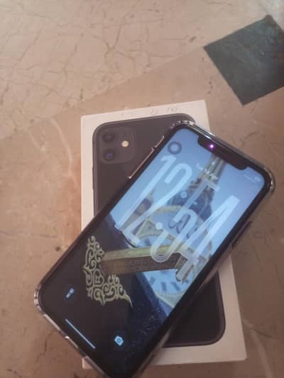 Iphone 11 with original box 10/10 condition 64 GB black color all ok