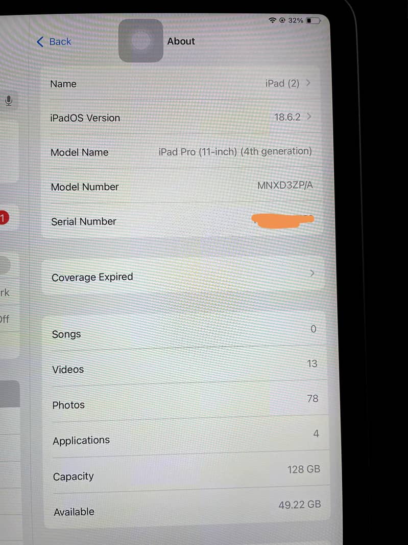 Ipad pro M2 5
