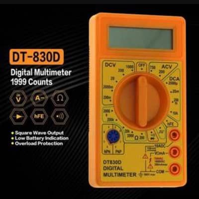 Digital Multi-meter Voltmeter Voltage Ampere Ohm Tester DC AC DT830D