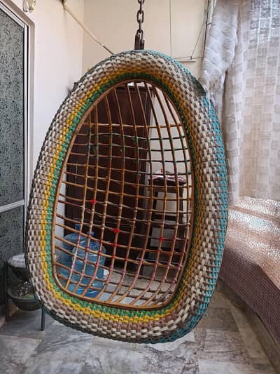 Egg Hanging Chair | Jhula Kursi 9.5/10 Condition