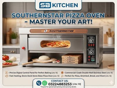 Pizza Deck Oven Dough Mixer Fast food Setup Fryer Hot plate Grill  Etc