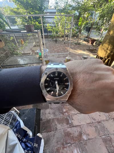 SKMEI Analog Digital Watch – Stylish Metal Design