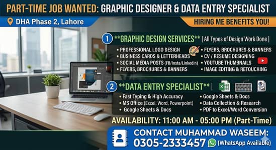 Part time Graphic Designer