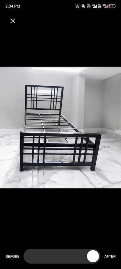 Iron Single Bed | Kids bed | Steel bed| 03209357623
