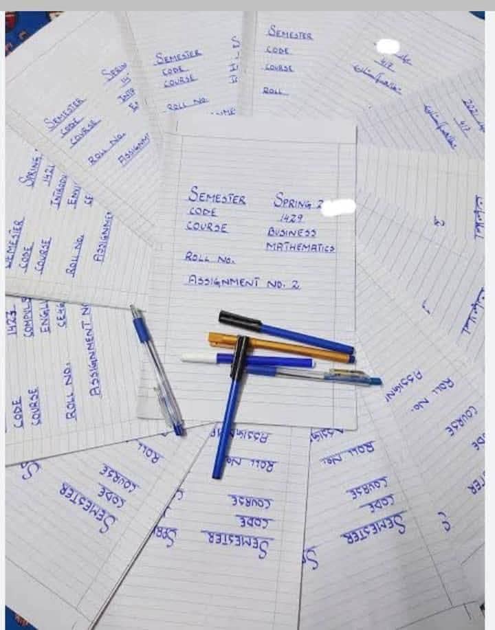 Hand Writting Assignment Work Available 0