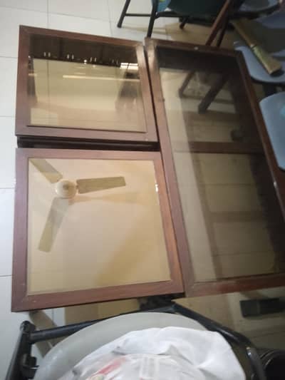 Solid wood coffee table set