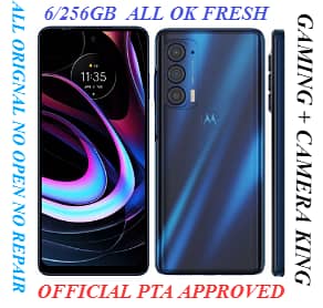 MOTOROLA MOTO EDGE 2021 5G ALL OK 6/256 OFFICIAL PTA DSLR CAMERA KING