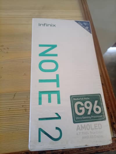infinix note 12 96 processor gaming 8GB RAM 128 GB storage full box