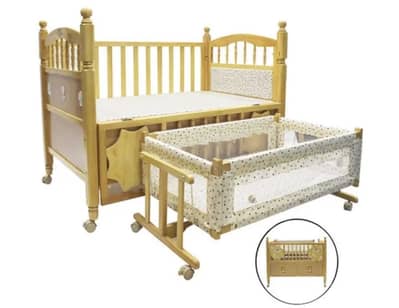 Baby wooden Cot plus bed for Sale