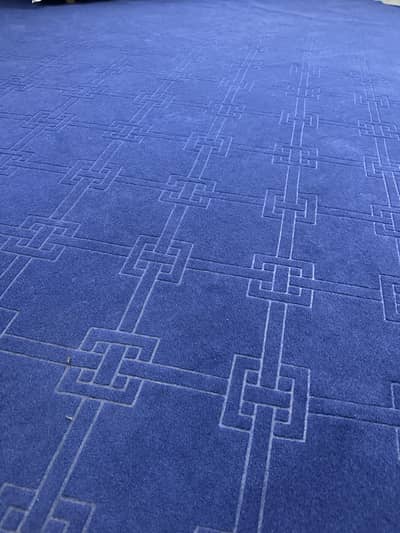 New Carpet Blue (11 * 14) Full Room Size